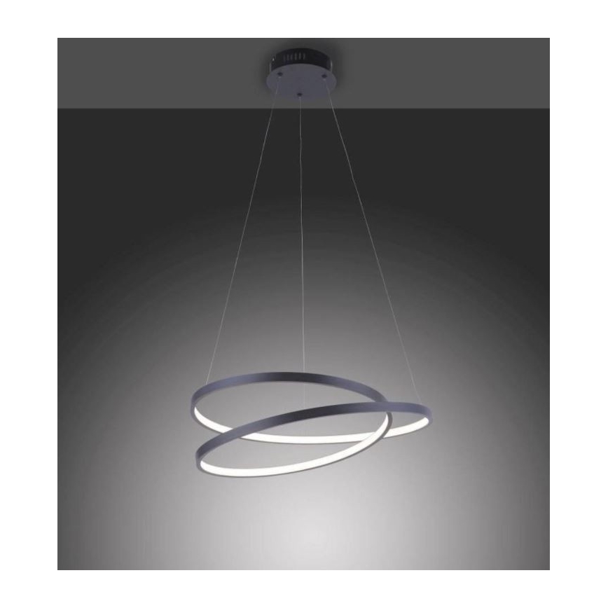 Paul Neuhaus 2472-18 - LED Dimmbarer Kronleuchter an Schnur ROMAN LED/30W/230V schwarz