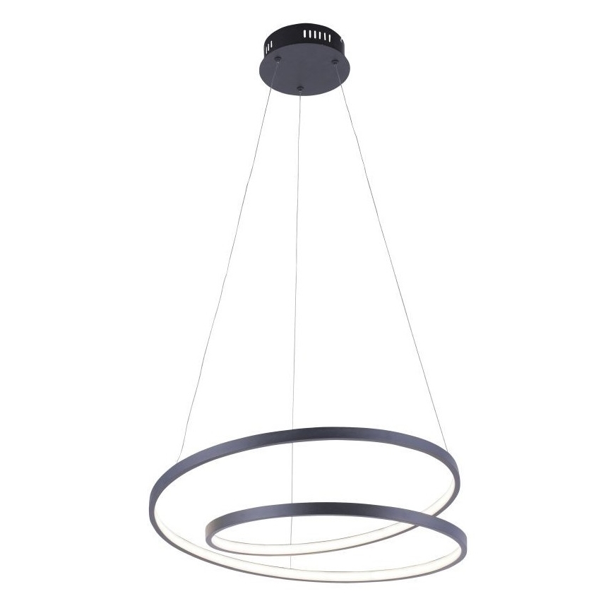 Paul Neuhaus 2472-18 - Suspension filaire LED à intensité variable ROMAN LED/30W/230V noire