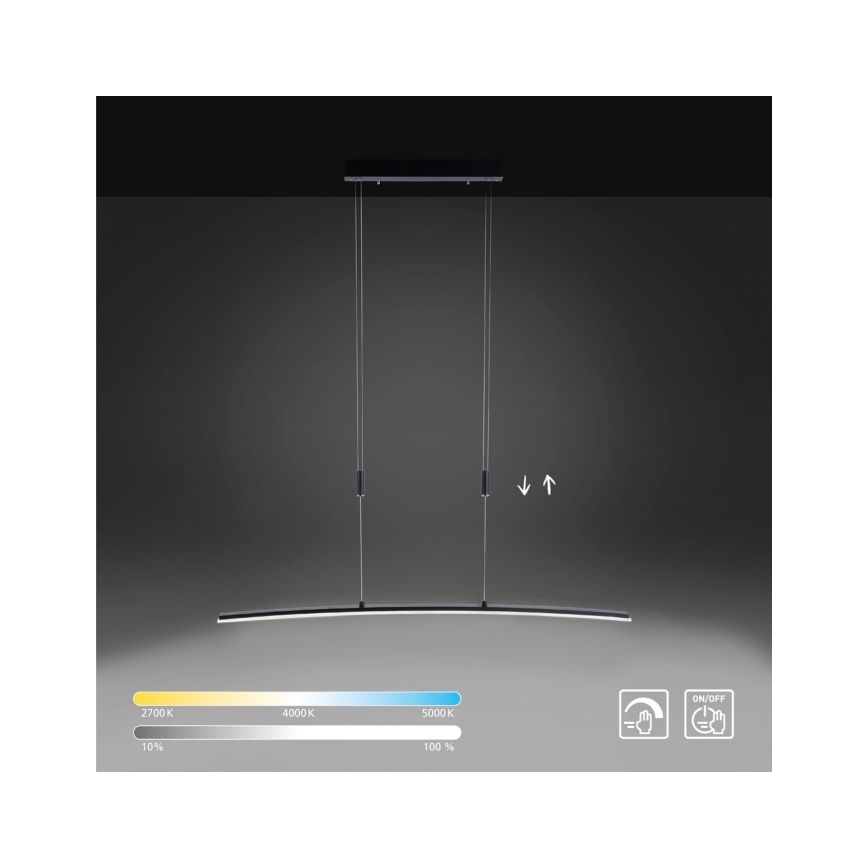 Paul Neuhaus 2530-13 - Suspension filaire à intensité variable JANINA LED/27W/230V
