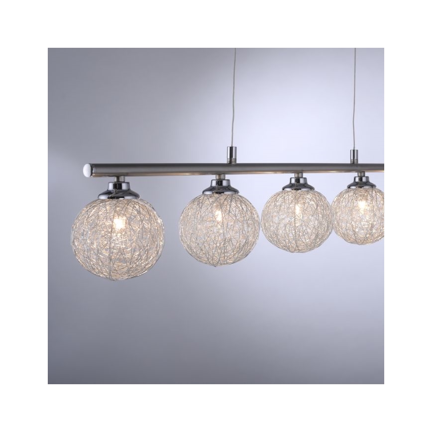 Paul Neuhaus 2790-55 - Lampadario su corda WOMBLE 5xG9/28W/230V