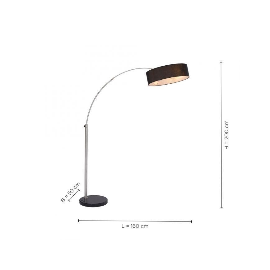 Paul Neuhaus 307-55 - Lampadaire PETRO 3xE27/60W/230V