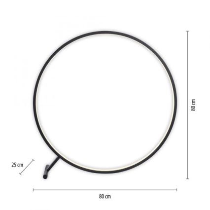 Paul Neuhaus 319-18 - Lampadaire à intensité variable HULA LED/21,5W/230V 2700-5000K + télécommande