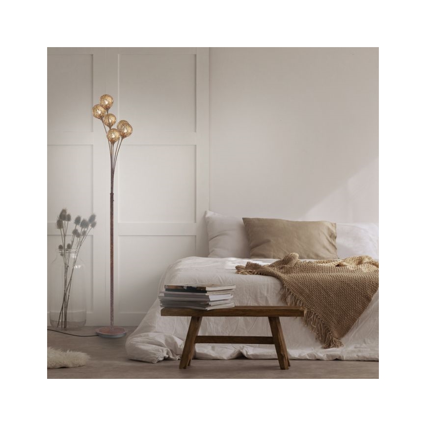 Paul Neuhaus 398-48 - Lampadaire GRETA 6xG9/40W/230V