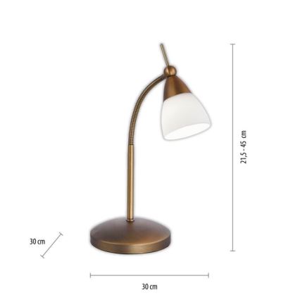 Paul Neuhaus 4001-11 - Lampe de table tactile à intensité variable PINO 1xG9/3W/230V cuivre