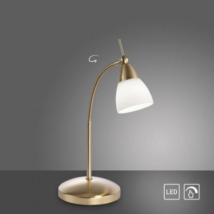 Paul Neuhaus 4001-60 - Lampada da tavolo LED dimmerabile con funzione Touch PINO 1xG9/3W/230V oro