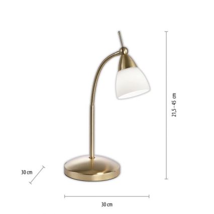 Paul Neuhaus 4001-60 - Lampe de table tactile à intensité variable PINO 1xG9/3W/230V doré