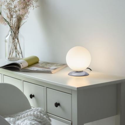 Paul Neuhaus 4013-55 - Lampe de table tactile à intensité variable BUBBA 1xG9/3W/230V chrome mat