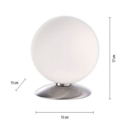 Paul Neuhaus 4013-55 - Lampe de table tactile à intensité variable BUBBA 1xG9/3W/230V chrome mat