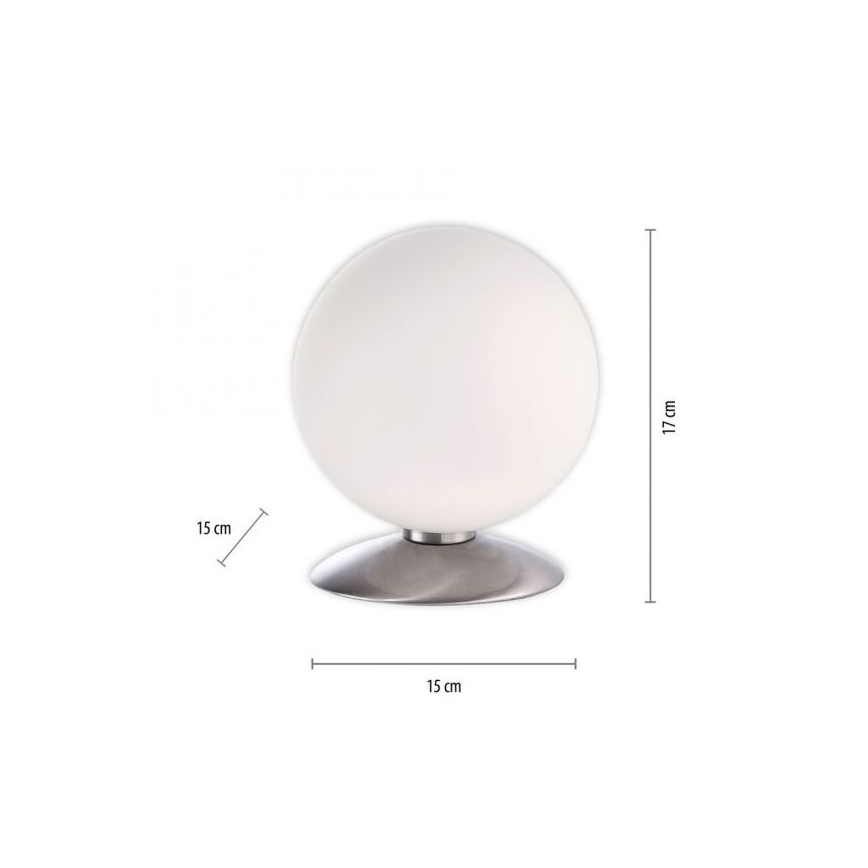 Paul Neuhaus 4013-55 - Lampe de table tactile à intensité variable BUBBA 1xG9/3W/230V chrome mat