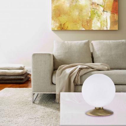 Paul Neuhaus 4013-60 - Lampe de table tactile à intensité variable BUBBA 1xG9/3W/230V doré