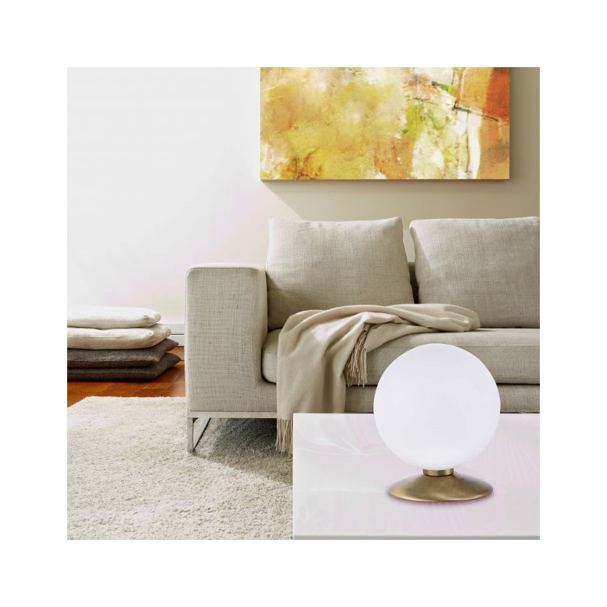 Paul Neuhaus 4013-60 - Lampe de table tactile à intensité variable BUBBA 1xG9/3W/230V doré
