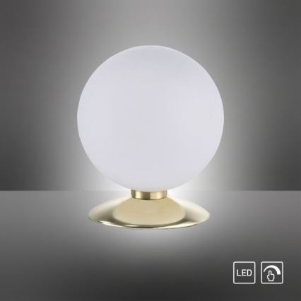 Paul Neuhaus 4013-60 - Lampe de table tactile à intensité variable BUBBA 1xG9/3W/230V doré