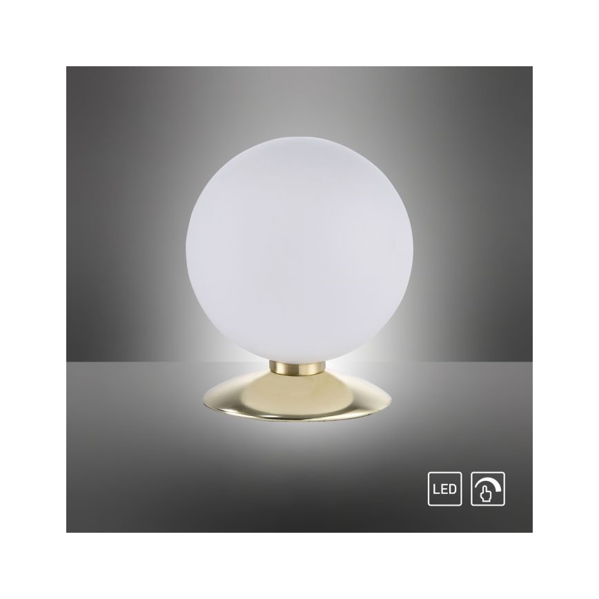 Paul Neuhaus 4013-60 - Lampe de table tactile à intensité variable BUBBA 1xG9/3W/230V doré