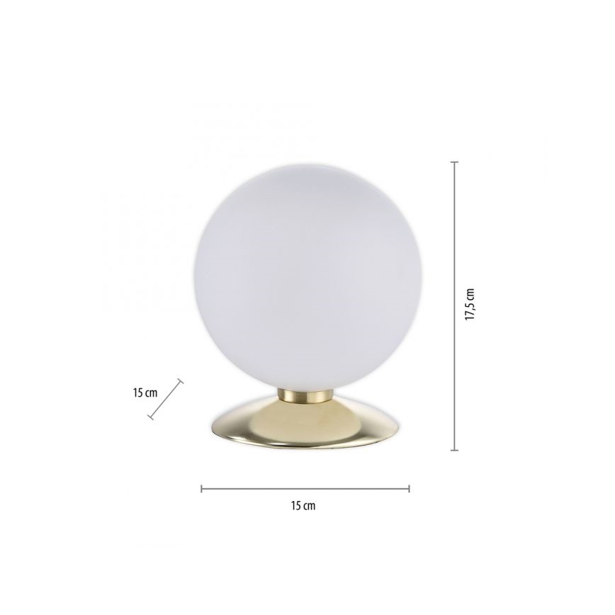Paul Neuhaus 4013-60 - Lampe de table tactile à intensité variable BUBBA 1xG9/3W/230V doré