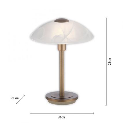 Paul Neuhaus 4026-11 - Dimmbare LED-Tischleuchte mit Touch-Funktion ENOVA 1xG9/2,6W/230V