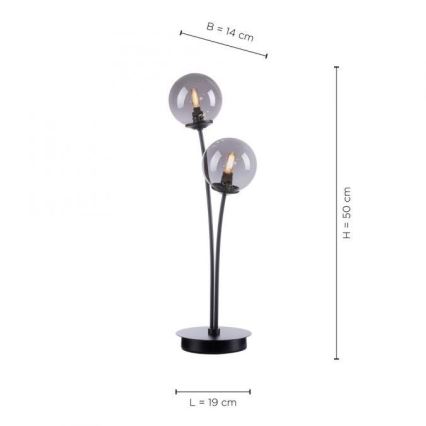 Paul Neuhaus 4040-18 - Lampe de table LED WIDOW 2xG9/3W/230V