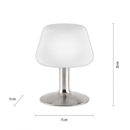 Paul Neuhaus 4078-55 - Lampe de table tactile à intensité variable TILL 1xG9/3W/230V chrome mat