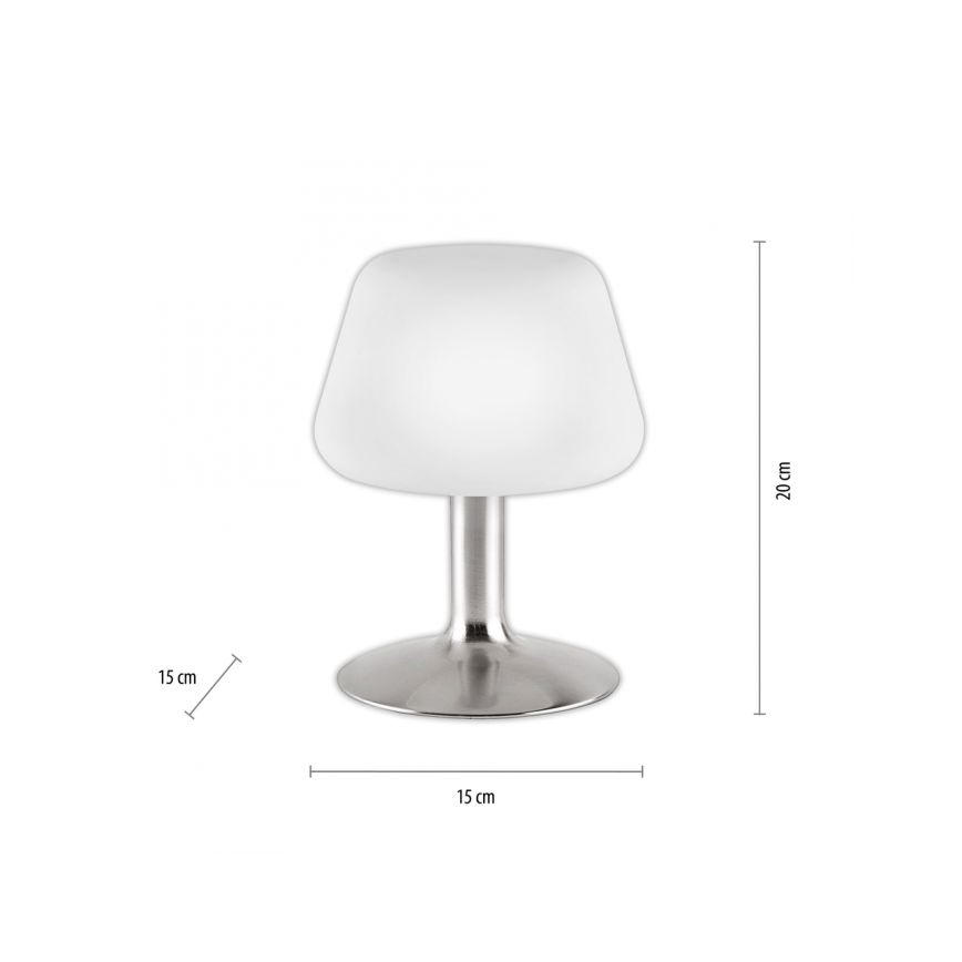 Paul Neuhaus 4078-55 - Lampe de table tactile à intensité variable TILL 1xG9/3W/230V chrome mat
