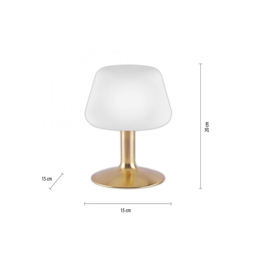 Paul Neuhaus 4078-60 - Lampe de table tactile à intensité variable TILL 1xG9/3W/230V laiton