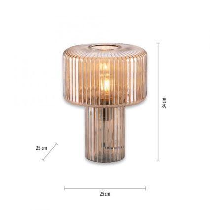Paul Neuhaus 4092-27 - Lampe de table FUNGUS 1xE27/10W/230V beige