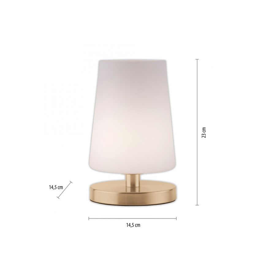 Paul Neuhaus 4146-60 - Lampada da tavolo LED dimmerabile touch SONJA 1xG9/3W/230V ottone