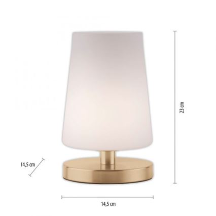 Paul Neuhaus 4146-60 - Lampe de table LED à intensité variable SONJA 1xG9/3W/230V laiton
