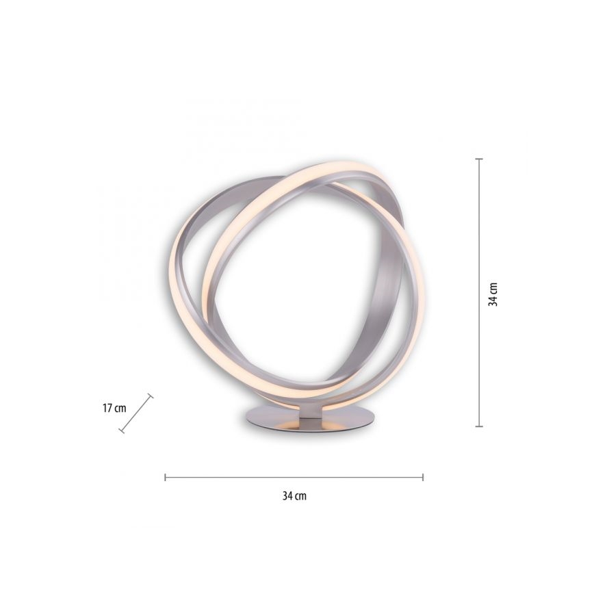 Paul Neuhaus 4531-55 - Lampe de table à intensité variable MELINDA LED/18W/230V chrome mat
