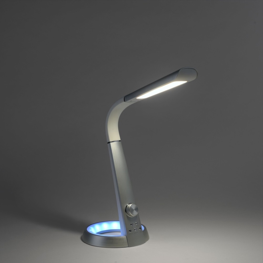 Paul Neuhaus 4591-95 - Lampe à intensité variable LED RGB BILL LED/5,7W/230V 3000-6500K USB + LED/1,6W mat chrome