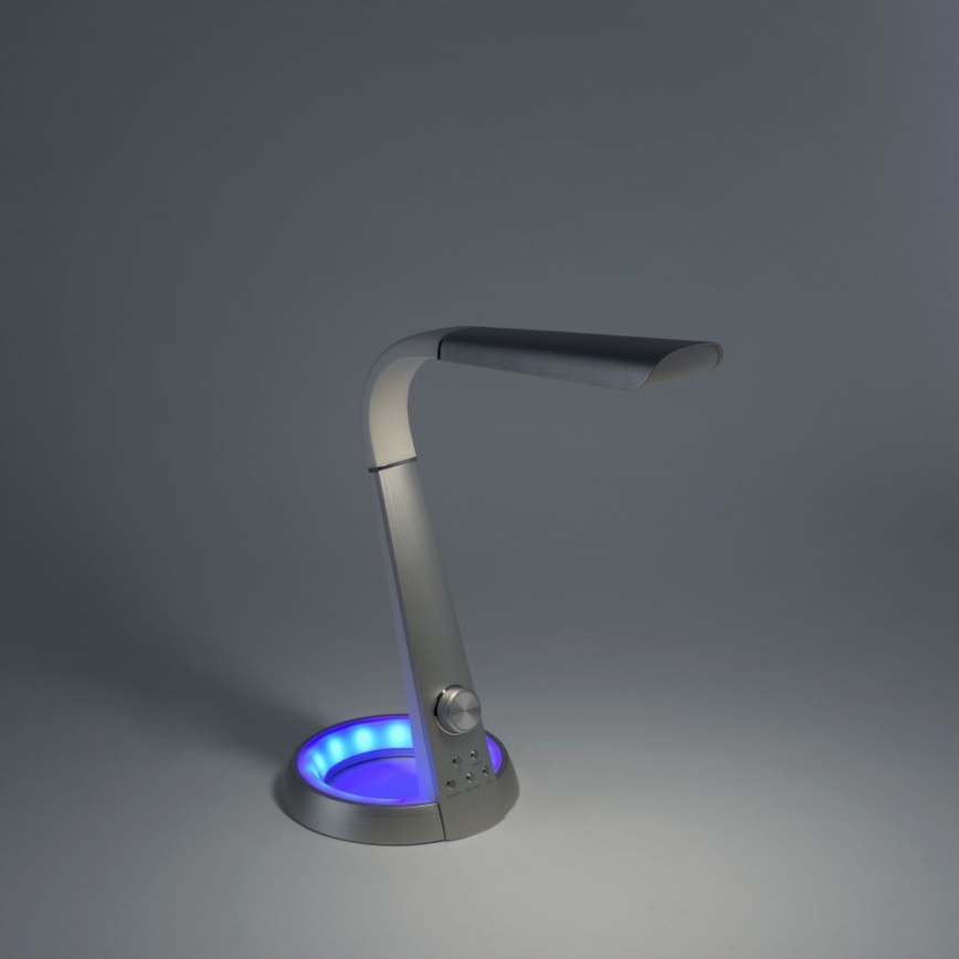 Paul Neuhaus 4591-95 - Lampe à intensité variable LED RGB BILL LED/5,7W/230V 3000-6500K USB + LED/1,6W mat chrome