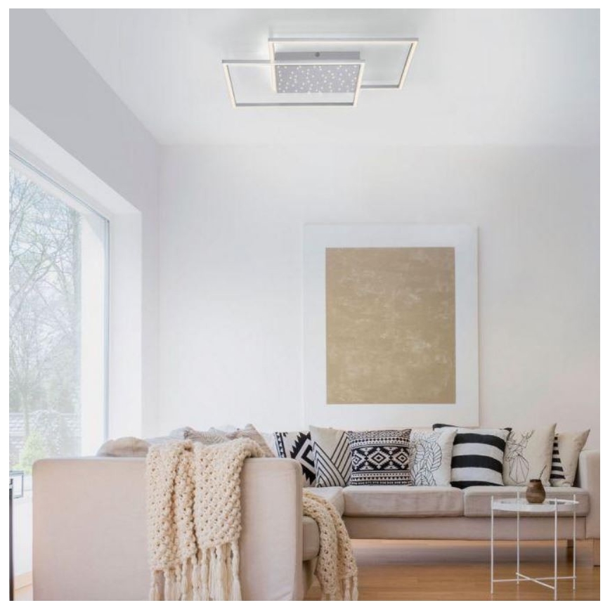 Paul Neuhaus 6024-55 - Lampadario LED dimmerabile da superficie YUKI LED/49W/230V + telecomando