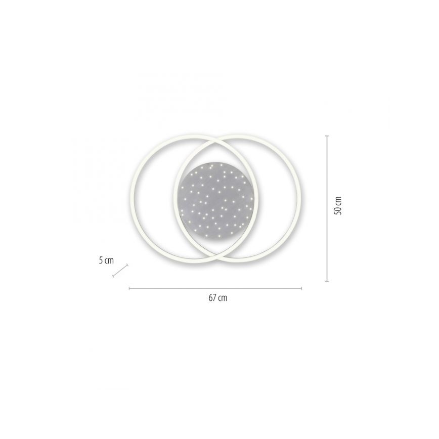 Paul Neuhaus 6025-55 - Lampadario LED da parete dimmerabile YUKI LED/48W/230V + telecomando