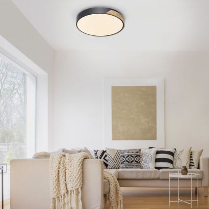 Paul Neuhaus 6071-18 - Plafonnier à intensité variable Q-PIATO LED/35W/230V d. 51 cm 2700-5000K Wi-Fi + télécommande