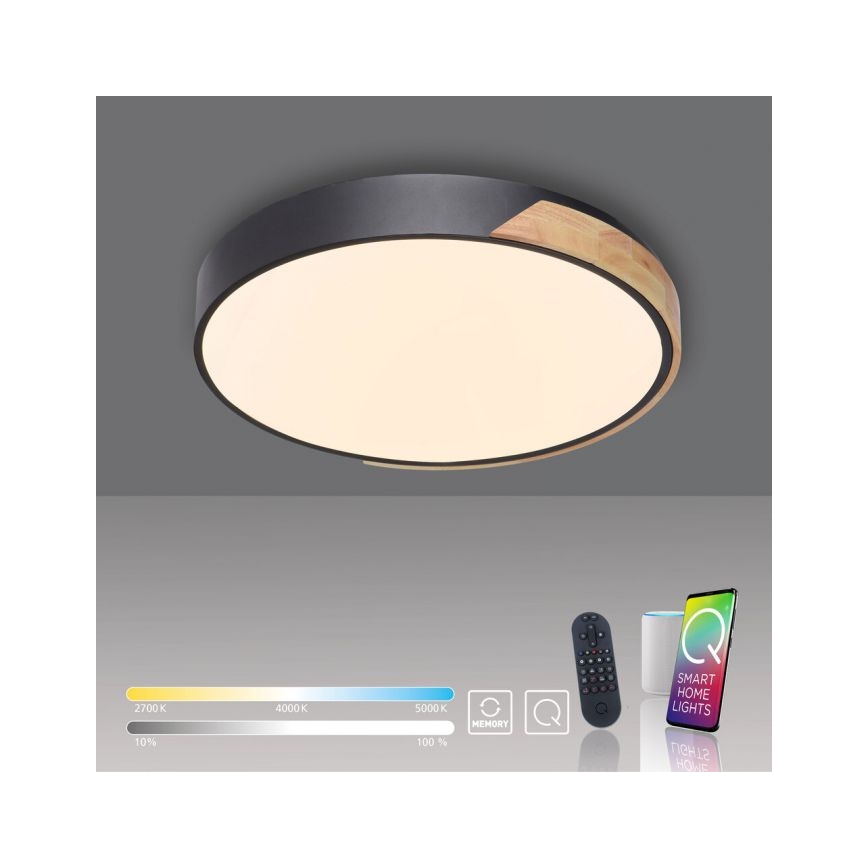 Paul Neuhaus 6071-18 - Plafonnier à intensité variable Q-PIATO LED/35W/230V d. 51 cm 2700-5000K Wi-Fi + télécommande