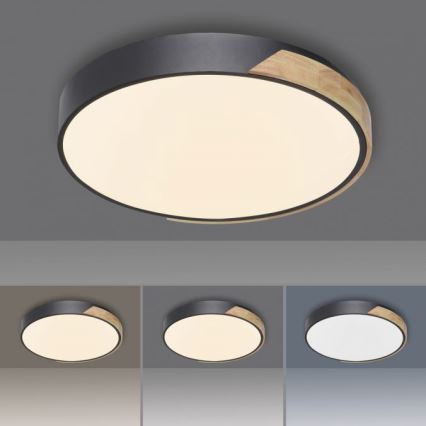Paul Neuhaus 6071-18 - Plafonnier à intensité variable Q-PIATO LED/35W/230V d. 51 cm 2700-5000K Wi-Fi + télécommande