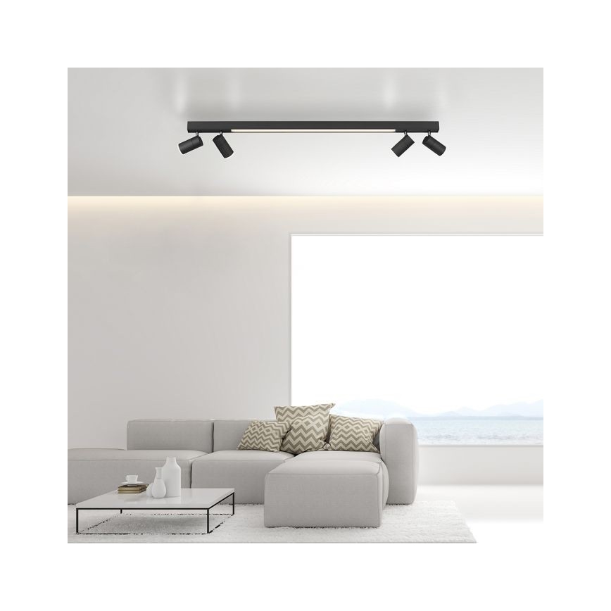 Paul Neuhaus 6121-13 - Spot à intensité variable PURE 4xLED/4W/230V + LED/9W 2700-5000K + télécommande
