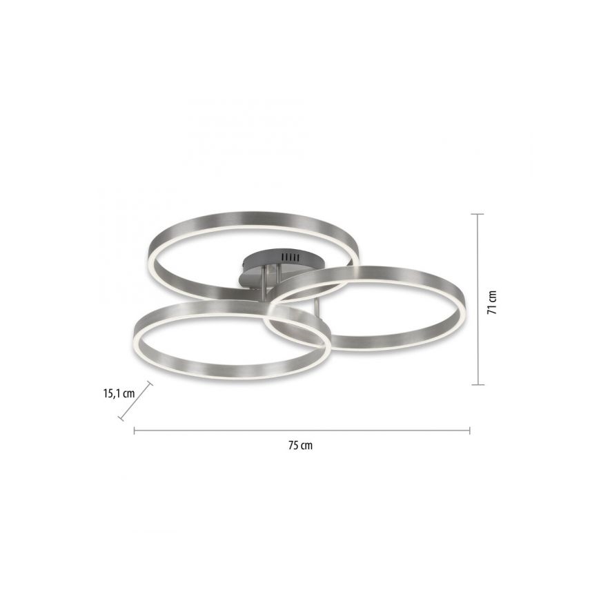 Paul Neuhaus 6233-55 - Plafoniera LED dimmerabile PAAN LED/45,5W/230V 2700-5000K + telecomando