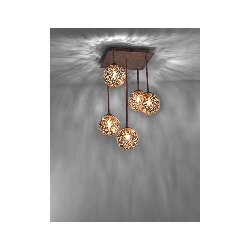 Paul Neuhaus 6234-48 - Lampadario a sospensione con supporto rigido GRETA 5xG9/40W/230V