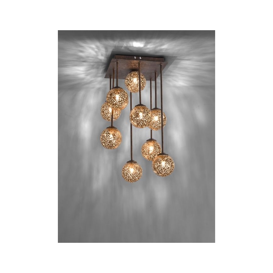 Paul Neuhaus 6238-48 - Lampadario a sospensione con supporto rigido GRETA 9xG9/40W/230V