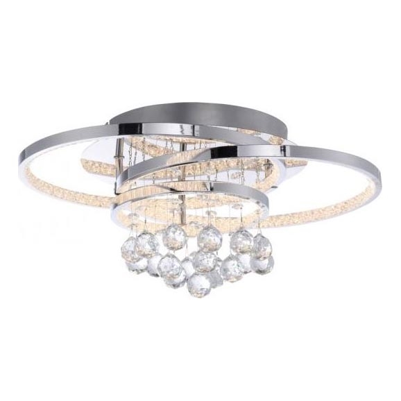Paul Neuhaus 6267-17 - Dimmbare LED-Deckenleuchte ROTAZO LED/32W/230V d 45 cm glänzendes Chrom