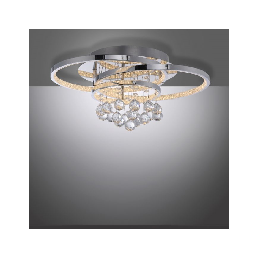 Paul Neuhaus 6267-17 - Dimmbare LED-Deckenleuchte ROTAZO LED/32W/230V d 45 cm glänzendes Chrom