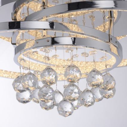 Paul Neuhaus 6267-17 - Dimmbare LED-Deckenleuchte ROTAZO LED/32W/230V d 45 cm glänzendes Chrom