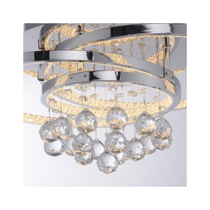 Paul Neuhaus 6267-17 - Dimmbare LED-Deckenleuchte ROTAZO LED/32W/230V d 45 cm glänzendes Chrom