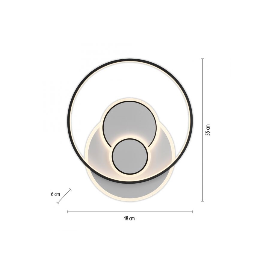 Paul Neuhaus 6392-16 - LED-Deckenleuchte MAILAK LED/27W/230V