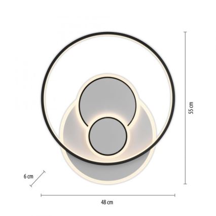 Paul Neuhaus 6392-16 - Plafonnier MAILAK LED/27W/230V
