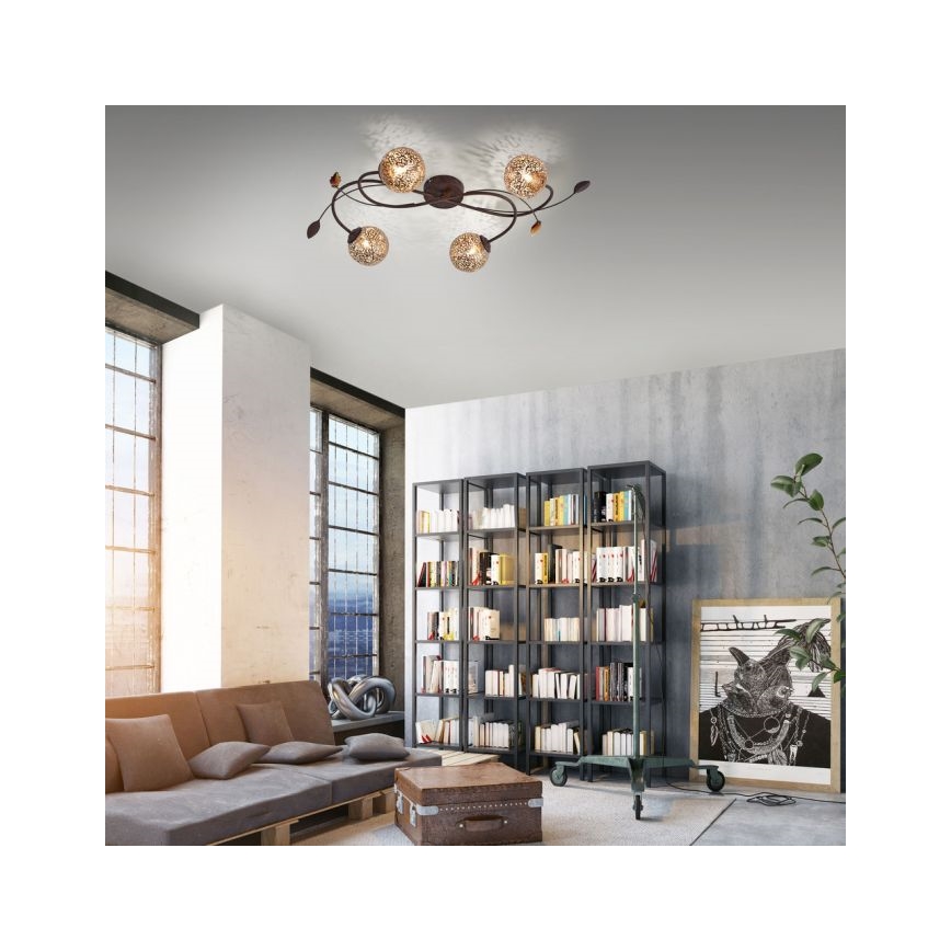 Paul Neuhaus 6395-48 - Kronleuchter GRETA 4xG9/40W/230V