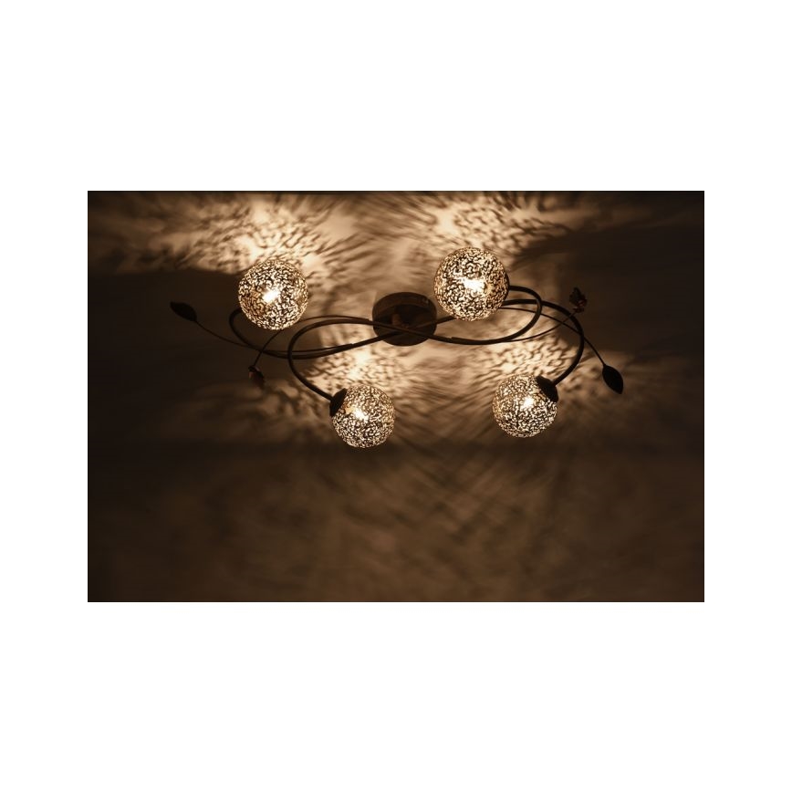 Paul Neuhaus 6395-48 - Plafonnier GRETA 4xG9/40W/230V