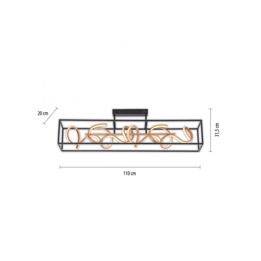 Paul Neuhaus 6473-18 - Lampadario LED a sospensione con filo dimmerabile SELINA 4xLED/10,2W/230V