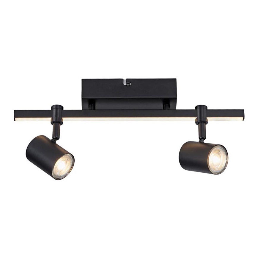 Paul Neuhaus 6524-18 - Spot BARIK 2xGU10/4,5W/230V + LED/5W