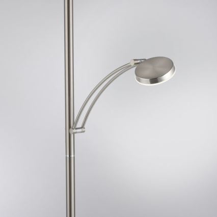 Paul Neuhaus 655-55 - Lampada da terra dimmerabile a LED ALFRED 1xLED/28W+1xLED/4W/230V cromo lucido