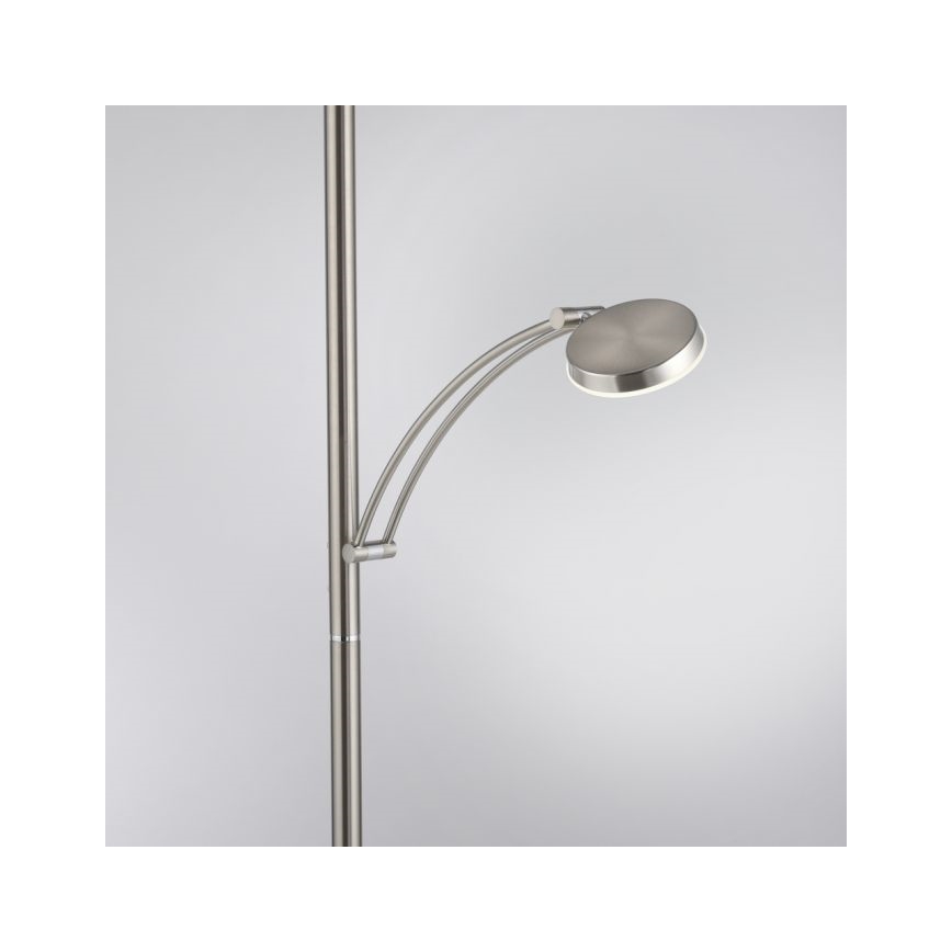 Paul Neuhaus 655-55 - Lampadaire à intensité variable ALFRED 1xLED/28W+1xLED/4W/230V chrome brillant